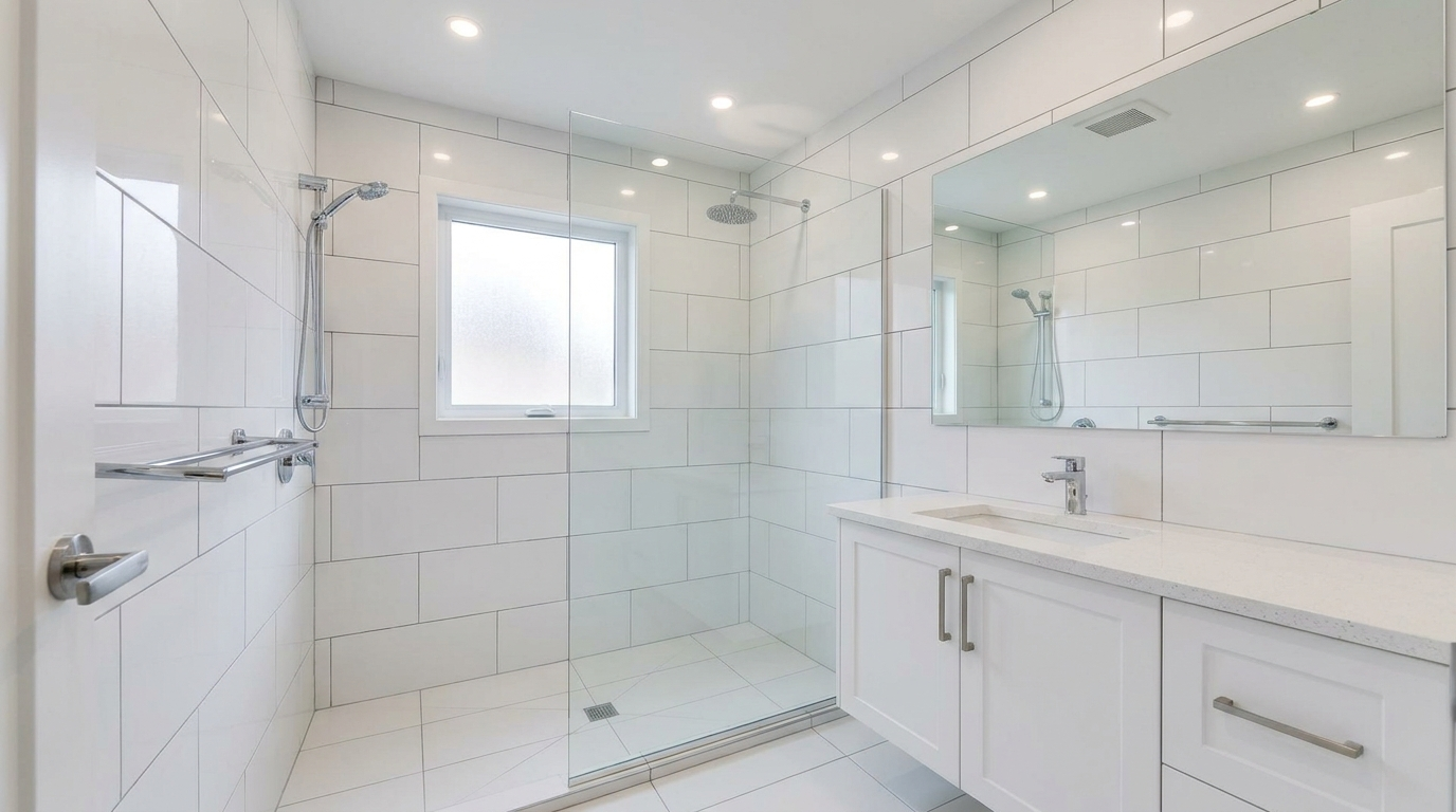 Bathroom plumbing fitted by JJ Rowney Gas and Heating Engineers